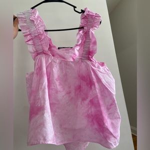 Zara Pink Tank NWT and built in bra